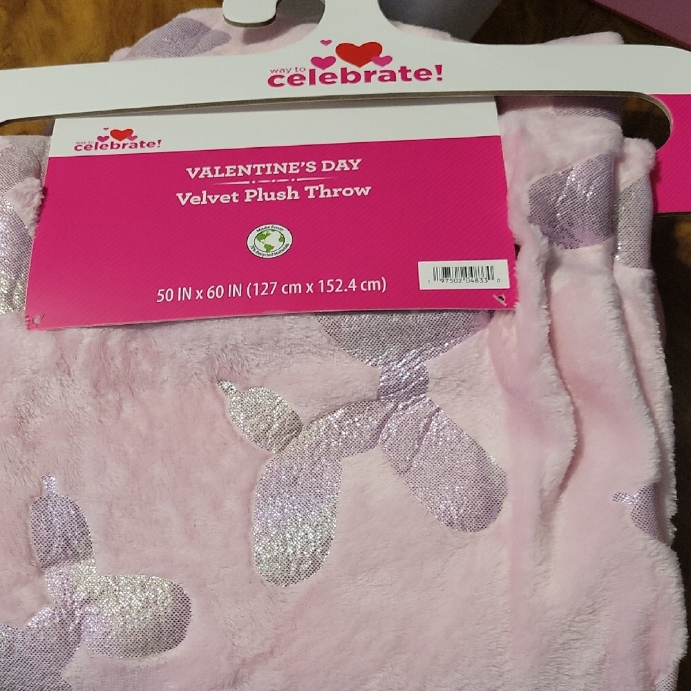 Pink Plush Throw
